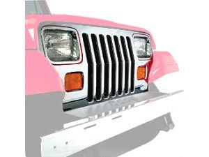 87-95 Jeep YJ Wrangler Chrome Grill Overlay 82200727